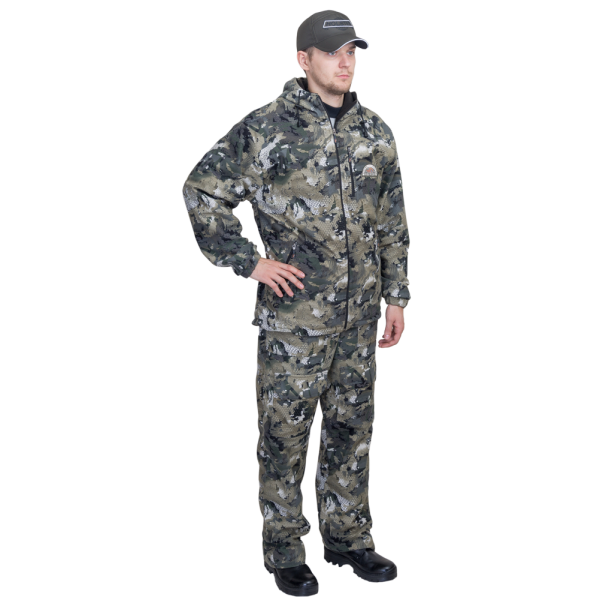 Демисезонный костюм Хольстер Скаут утепленный / мембранное трикотажное полотно / соты серые в Иваново