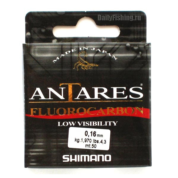 Леска зимняя Shimano Antares Fluorocarbon 30 м. 0,08 мм в Иваново